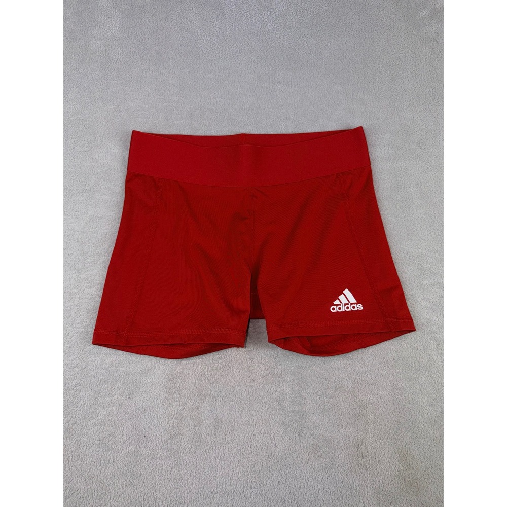 Adidas Women TF VB Shorts Size Small 3 Inch Red AEROREADY Volleyball Tights NWT